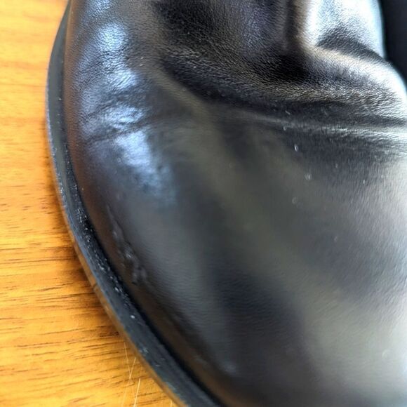 AGL Studded Boots 5 Moto Rock Rebel Punk Grunge Whimsigoth Dark Academia Boho - Picture 11 of 12